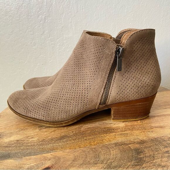 HP!✨Lucky Brand Bayley Suede Perforated Ankle Zip
Booties - Picture 3 of 10